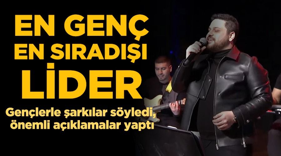 Genç liderden usta sanatçılara taş çıkarken performans