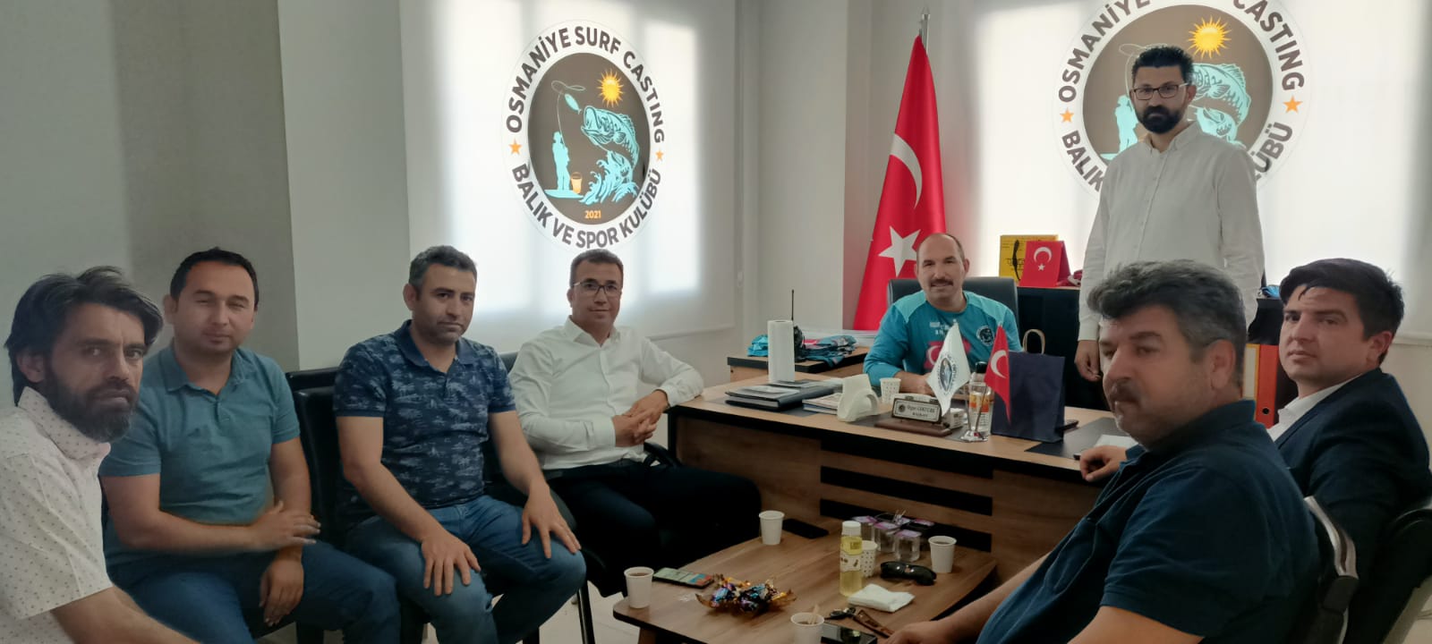 Sakallı Osmaniye Surfcasting Balık Spor Kulübünü ziyaret etti