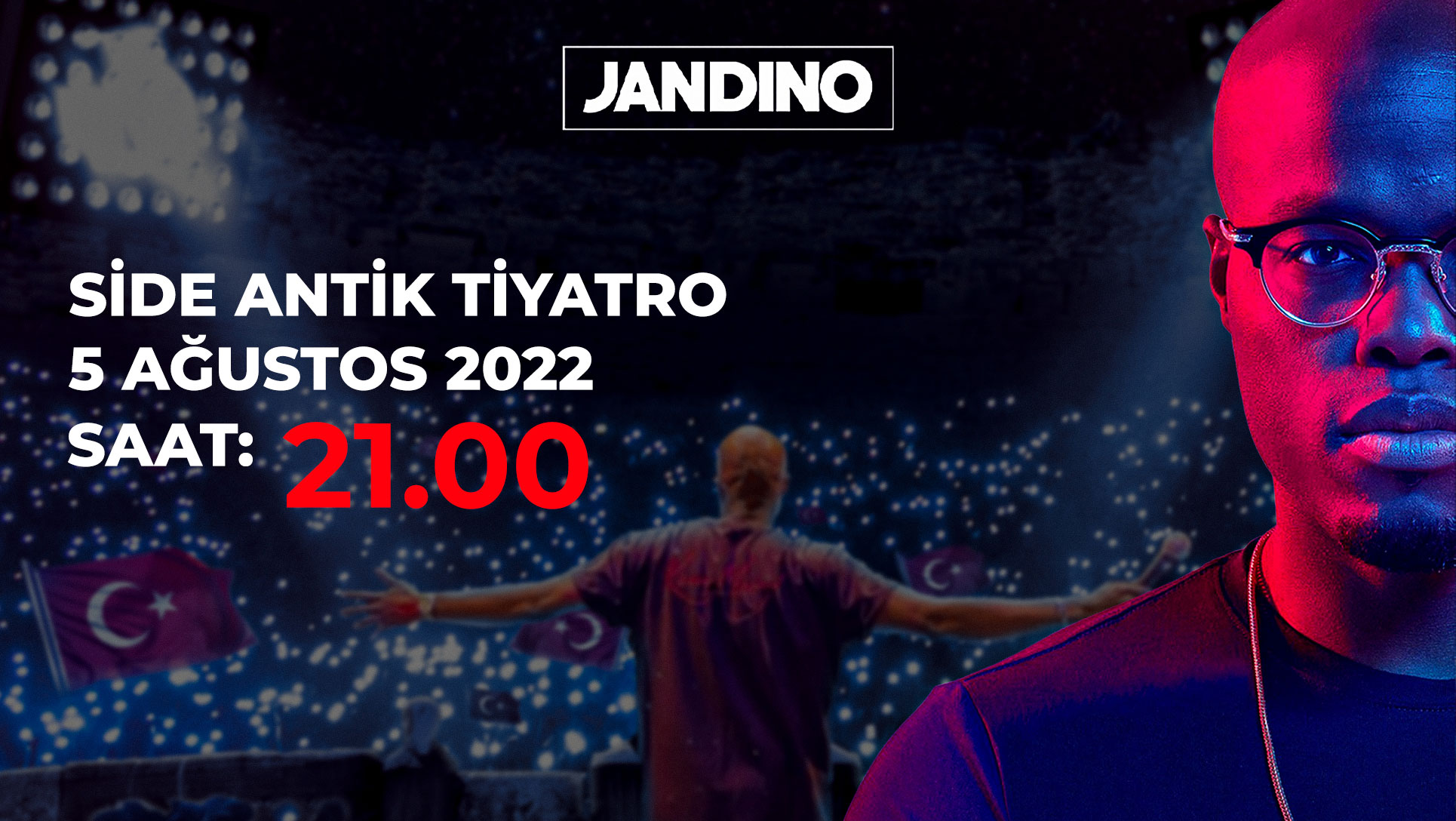 Jandino Asporaat “Perspectief” Side Antik Tiyatrosu 5 Ağustos, Cuma 21:00