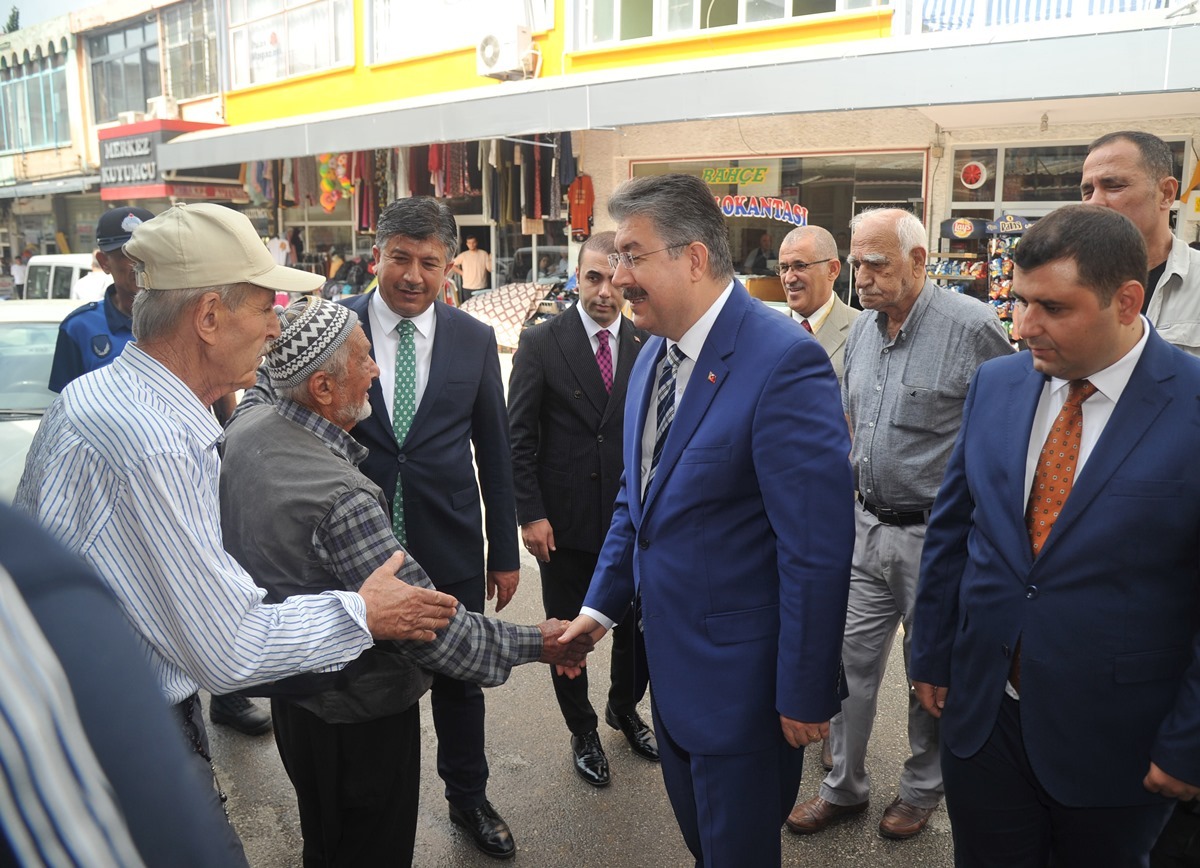 Vali Yılmaz’dan Bahçe esnafına ziyaret