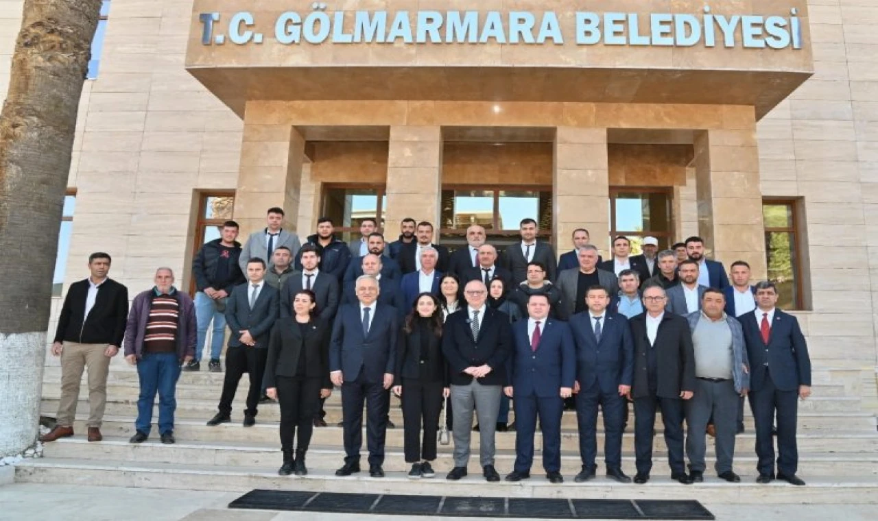 Başkan Ergün Gölmarmara Belediyesi’ni ziyaret etti