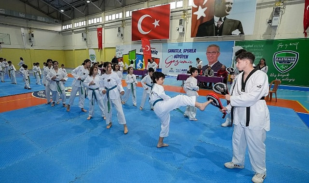 Gaziemir’in taekwondocularından kuşak mücadelesi