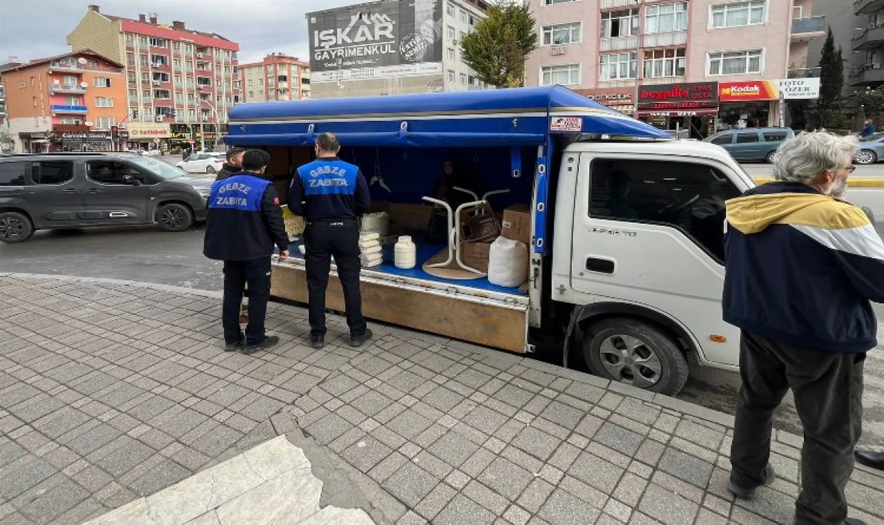 Gebze Zabıtası’ndan ’seyyar’ denetimi