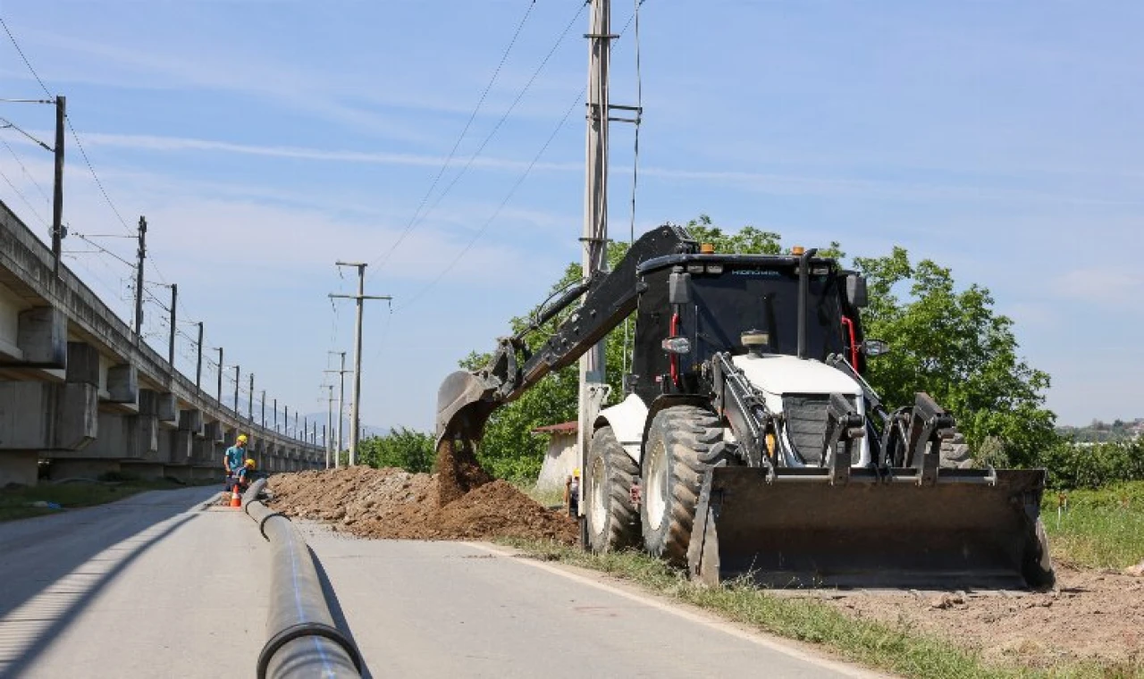 Sakarya’da 4 bin 500 metrelik yeni altyapı hattında çalışmalar sürüyor