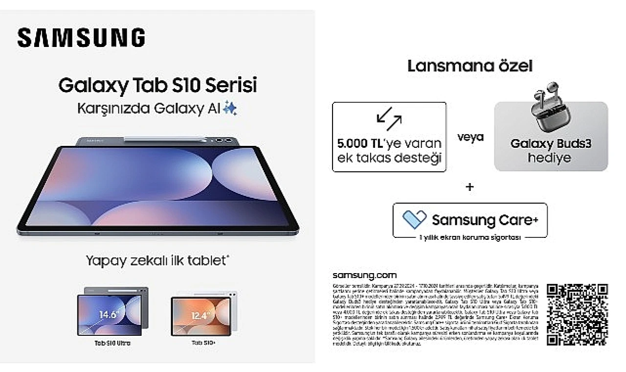 Samsung’dan yeni Galaxy Tab S10 Serisi tabletlerde lansmana özel kampanya