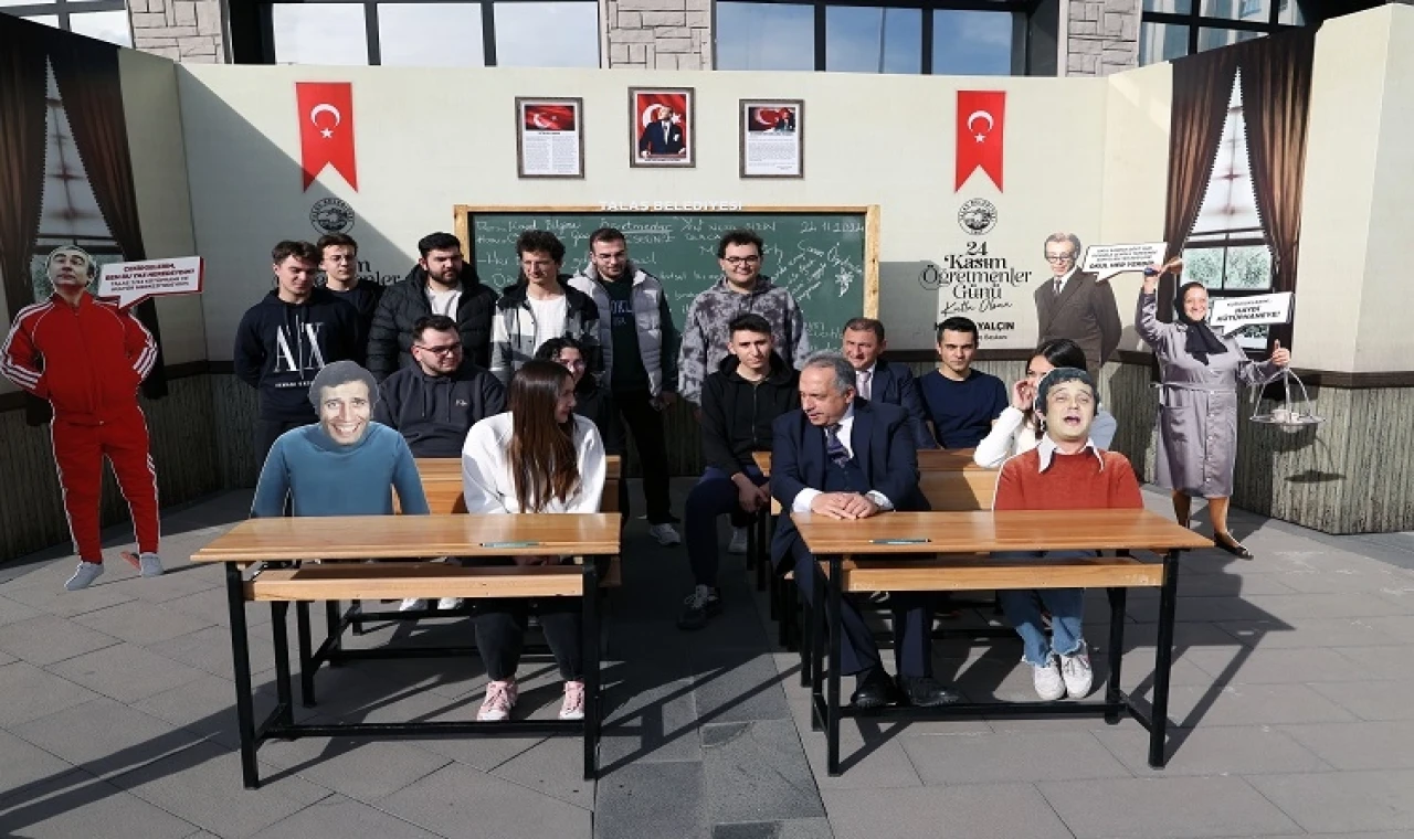 Kayseri Talas’ta ’Hababam’lı kutlama