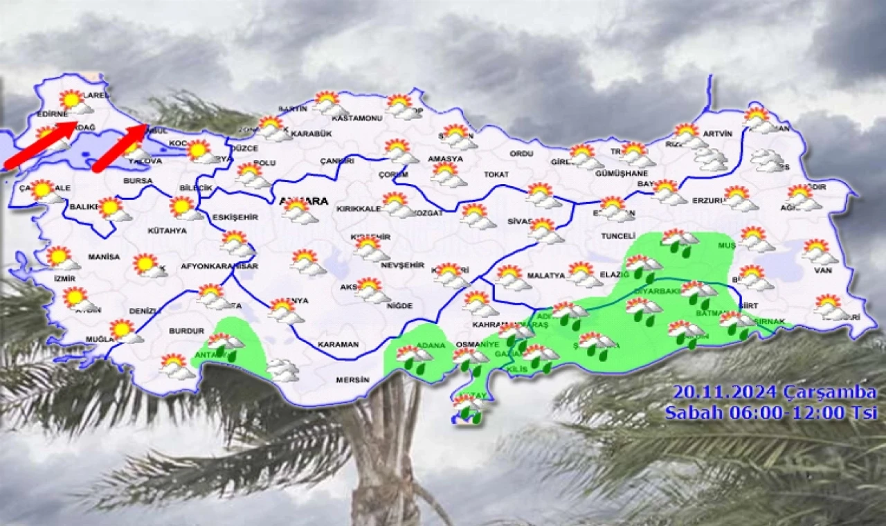 Meteoroloji’den 20 Kasım raporu... Kıyılarda yağmur Marmara’da kuvvetli rüzgar