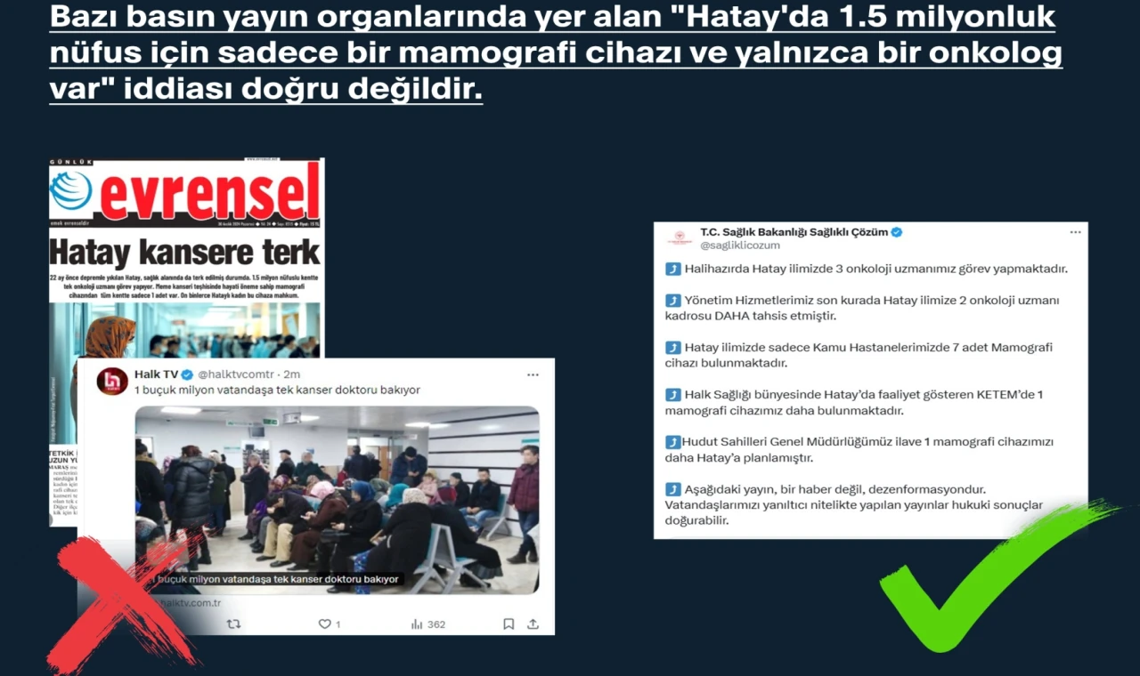 Hatay’daki o iddialar yalanlandı