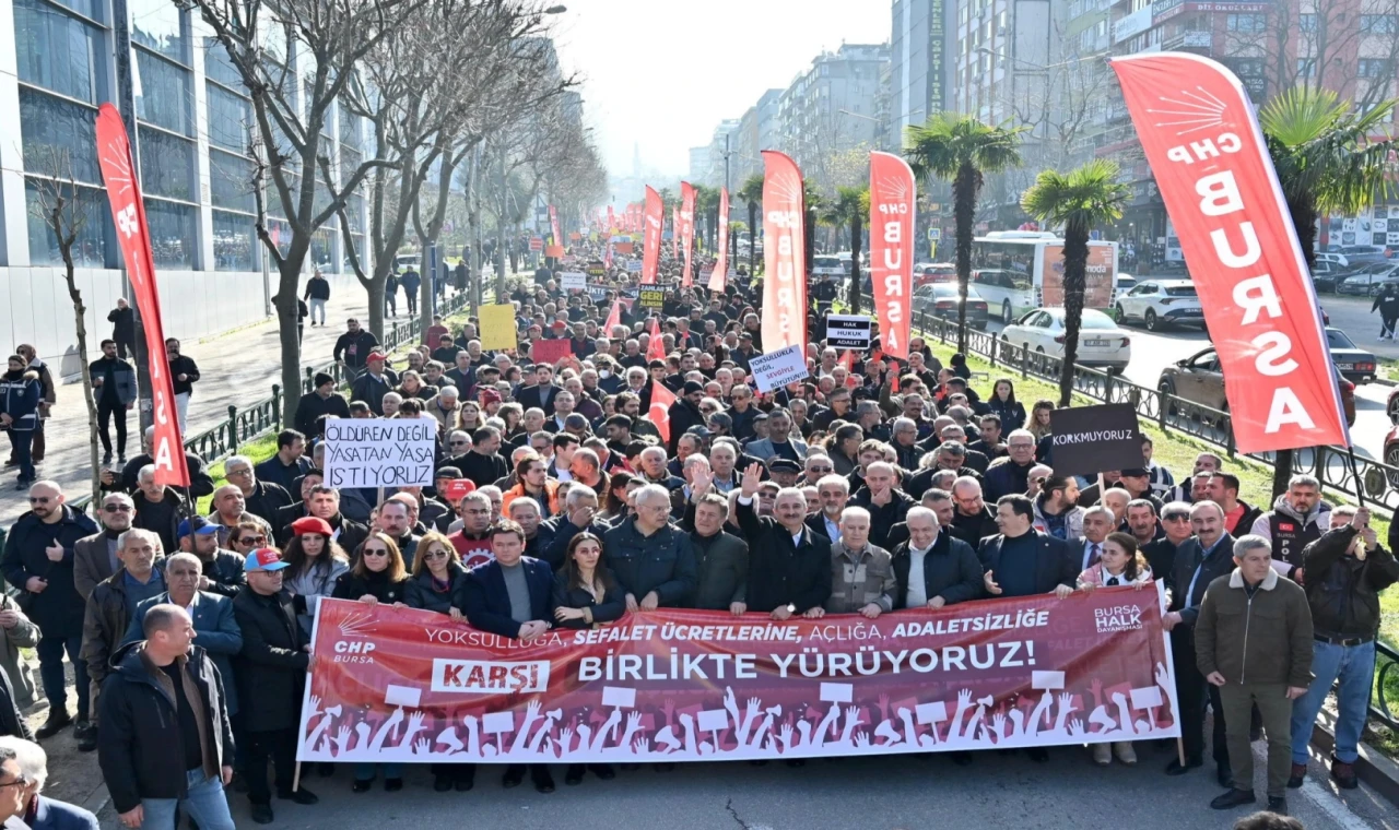 Bursa’dan adaletsizliğe yürüdüler