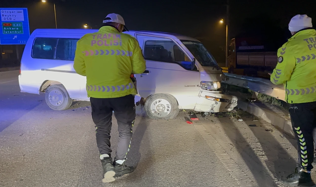 Düzce’de alkollü sürücü karşı şeride geçti