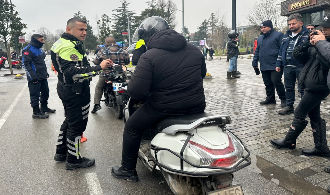 Düzce’de motosiklet denetimi