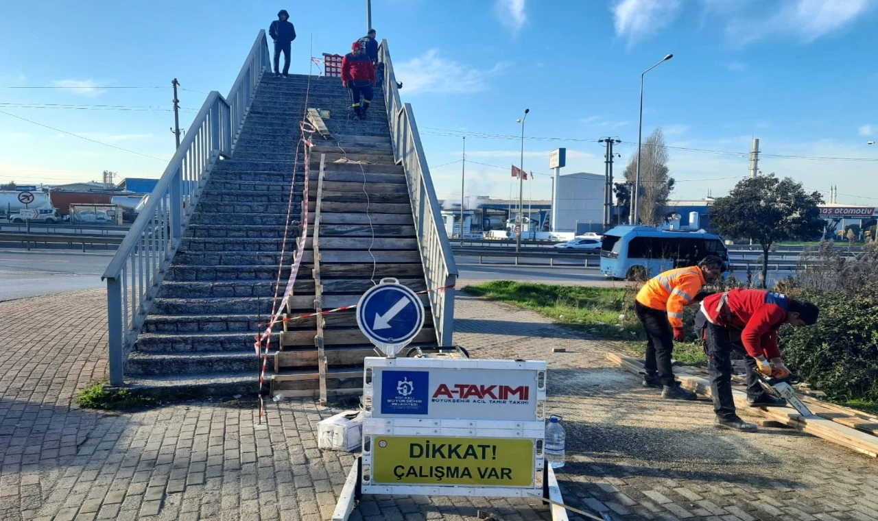 Kocaeli’den Gebze’de üst geçit tadilatı