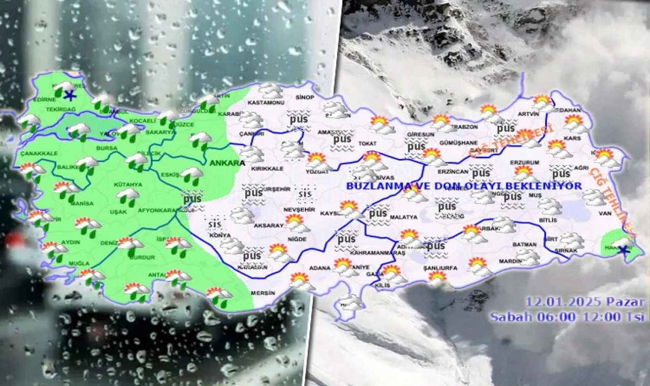 Türkiye yağışlı havanın etkisinde... İşte Meteoroloji’den 12 Ocak Pazar raporu