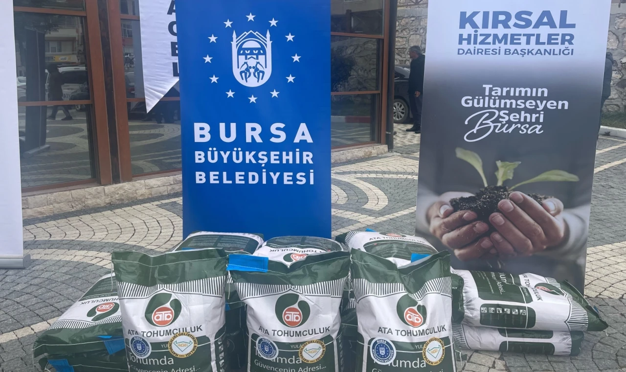 Bursa Büyükşehir’den çiftçiye tohum desteği