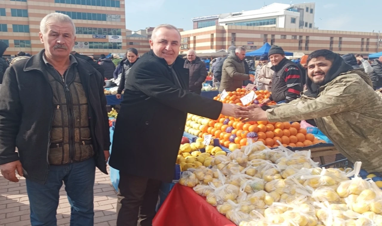 Edirne Keşan’da pazar esnafına ziyaret