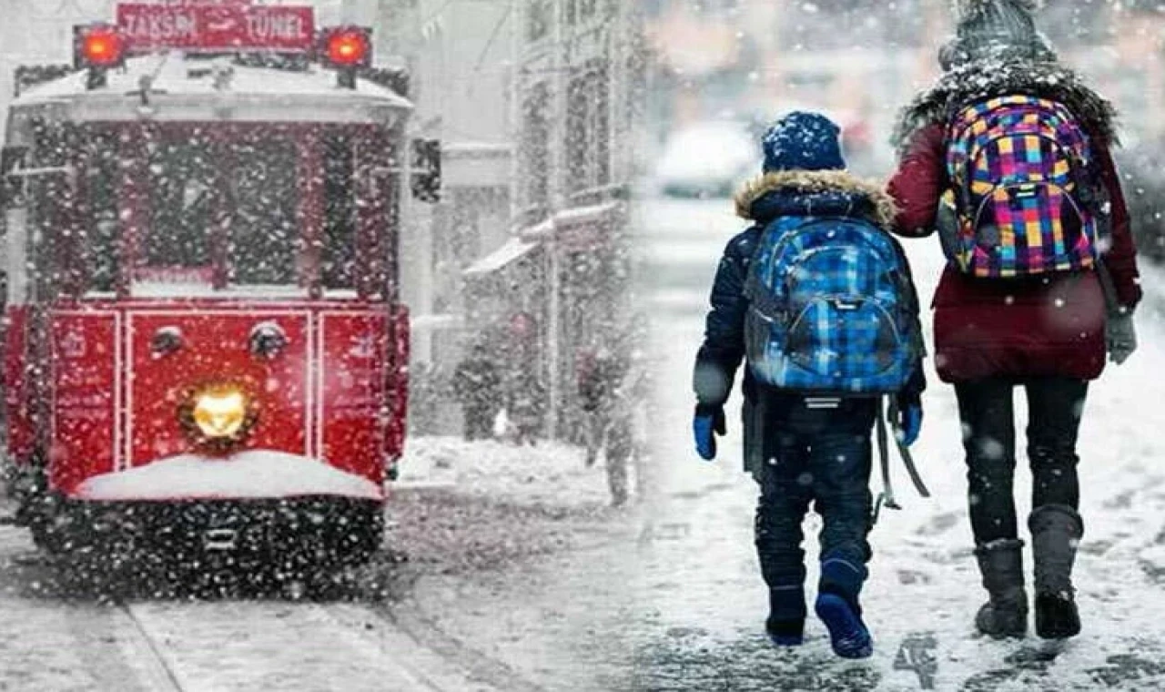 İstanbul’da eğitime kar engeli!