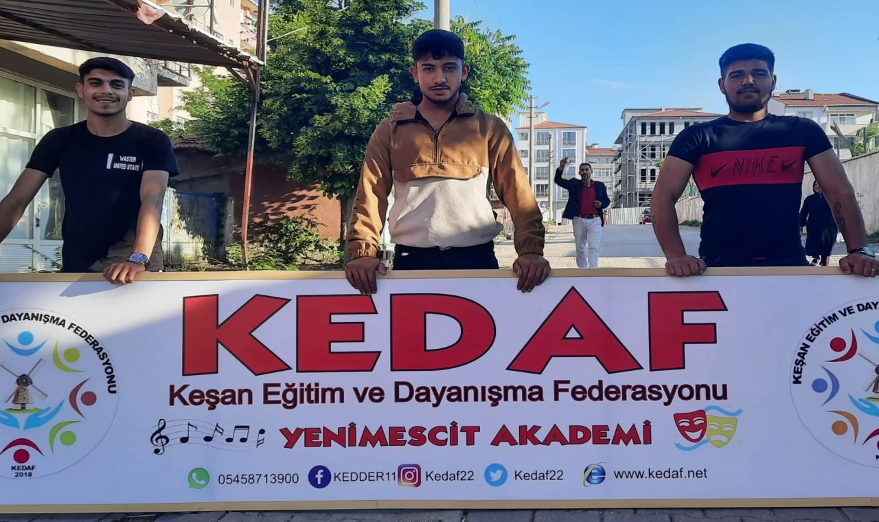 Keşan’da gazi Hasret Dinç’ten federasyon adına duygusal veda