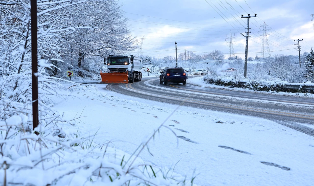 Sakarya’dan kar raporu... Kapalı grup yolu kalmadı