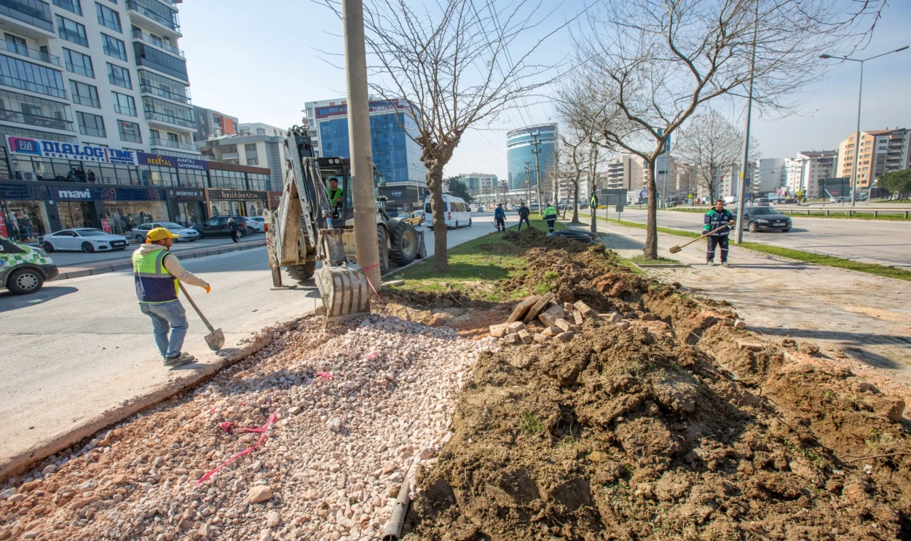 Bursa’da Ata Bulvarı’nı rahatlatacak dokunuş