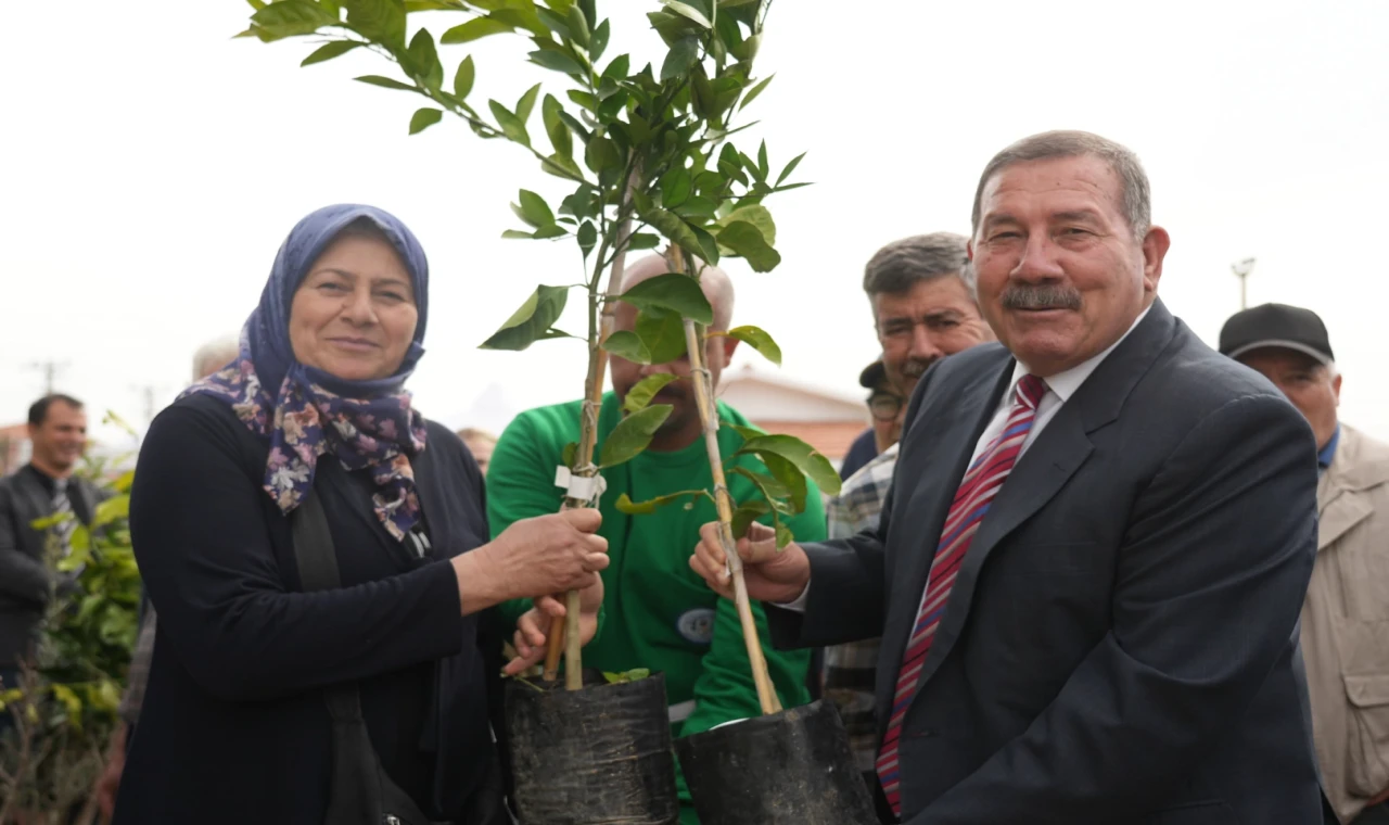 Muğla Milas’ta üreticilere fidan desteği sağlandı