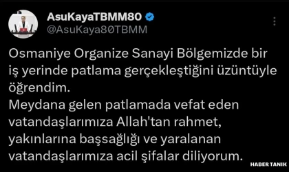 Milletvekili Kaya'dan Başsağlığı Mesajı