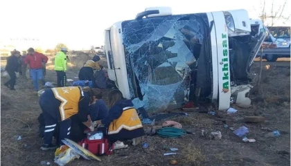 Aksaray’da otobüs devrildi: 6 ölü, 25 yaralı