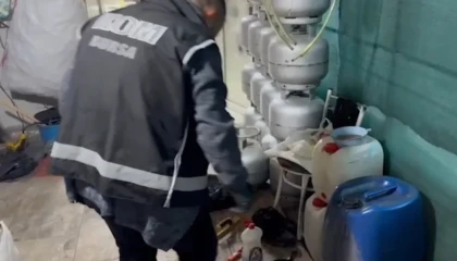 Bursa’da sahte içki imalathanesine baskın! 4 ton ele geçirildi