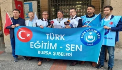 Bursa’da Türk Eğitim Sen şubelerinden Valiliğe ’ders saati’ çağrısı