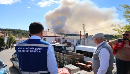 Muğla’daki orman yangınlarına müdahale sürüyor