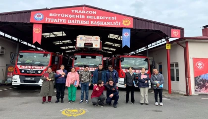 Trabzon Büyükşehir’den özel gereksinimli öğrencilere itfaiye eğitimi