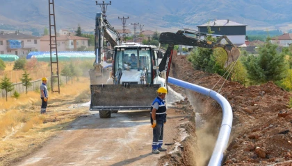 Malatya Doğanşehir’e 2 bin 500 metre içme suyu hattı