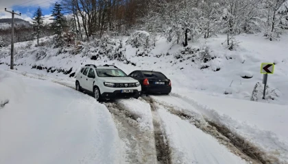 Sakarya’dan kar raporu... Kapalı grup yolu kalmadı