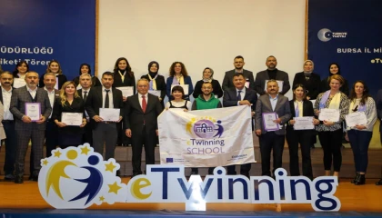 Bursa’da 41 okul eTwinning etiketlerine kavuştu