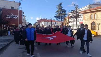 Bilecik Pazaryeri’nde Sarıkamış Şehitleri anısına yürüyüş