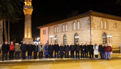 Bilecik’te tarihi camii 2 yıl sonra yeniden ibadete açıldı