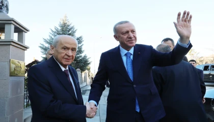 Cumhurbaşkanı Erdoğan Bahçeli ile buluştu