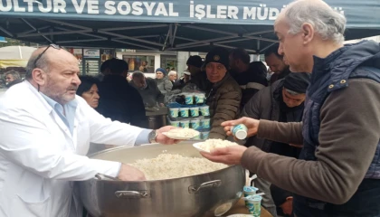 Keşansporlu futbolcular Çetinkaya ve Yıldız anısına pilav hayrı