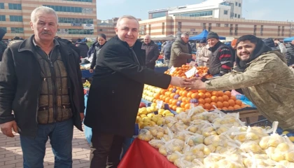 Edirne Keşan’da pazar esnafına ziyaret