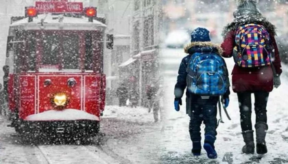 İstanbul ve Tekirdağ’da eğitime kar engeli!