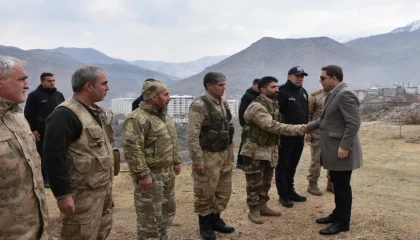 Kaymakam Başar’dan üs güvenlik bölgelerine ziyaret