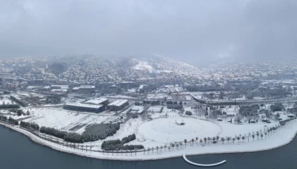 Kocaeli beyaz örtü ile kaplandı! Manzaralar ölümsüzleştirildi!