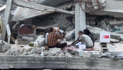 Gazze’de yıkıntılar arasında iftar! Kızılay Gazze’deki aşevi kapasitesini 30 bine çıkardı